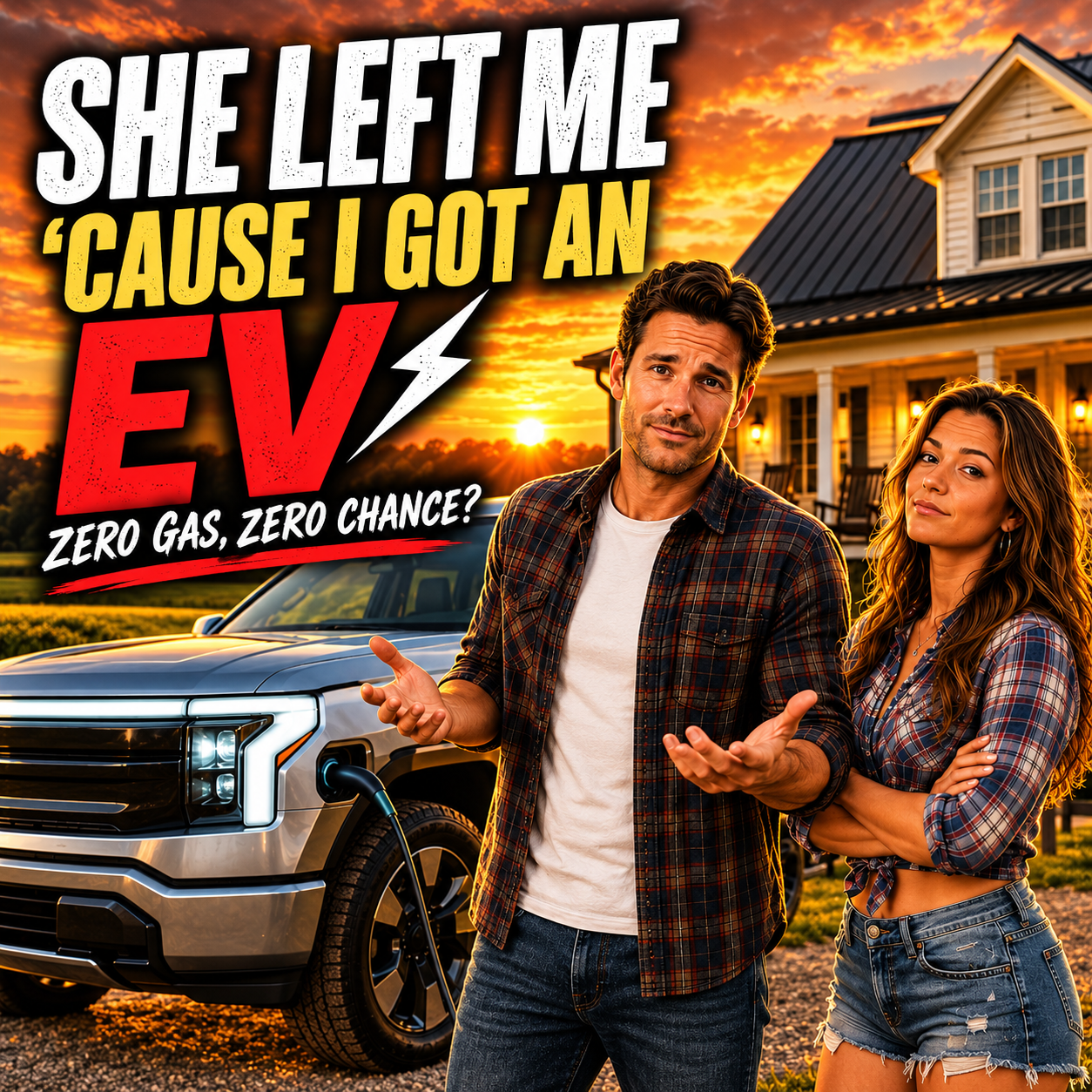 She Left Me 'Cause I Got An EV single cover artwork